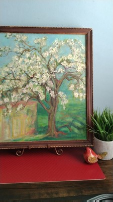 A Beautiful Oil Painting 1973 Entitled Old Pear Tree By Margaret Thompson (S.C.)