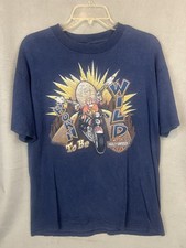Vintage Harley Davidson Looney Tunes Warner Bros Born to be Wild T Shirt Blue L
