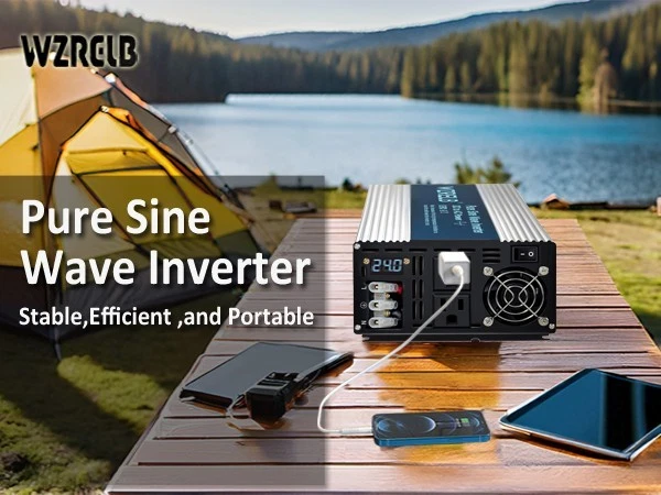 WZRELB 2500W 24VDC to 120VAC Pure Sine Wave Power Inverter RV car home camp new - Image 2 of 4