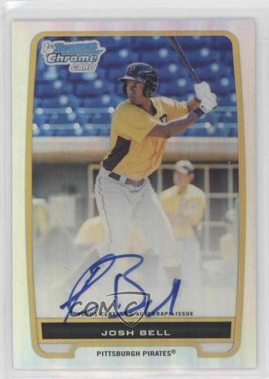 2012 Bowman Chrome Prospects Auto Refractor 85/500 Josh Bell #BCP79 Auto 4r6