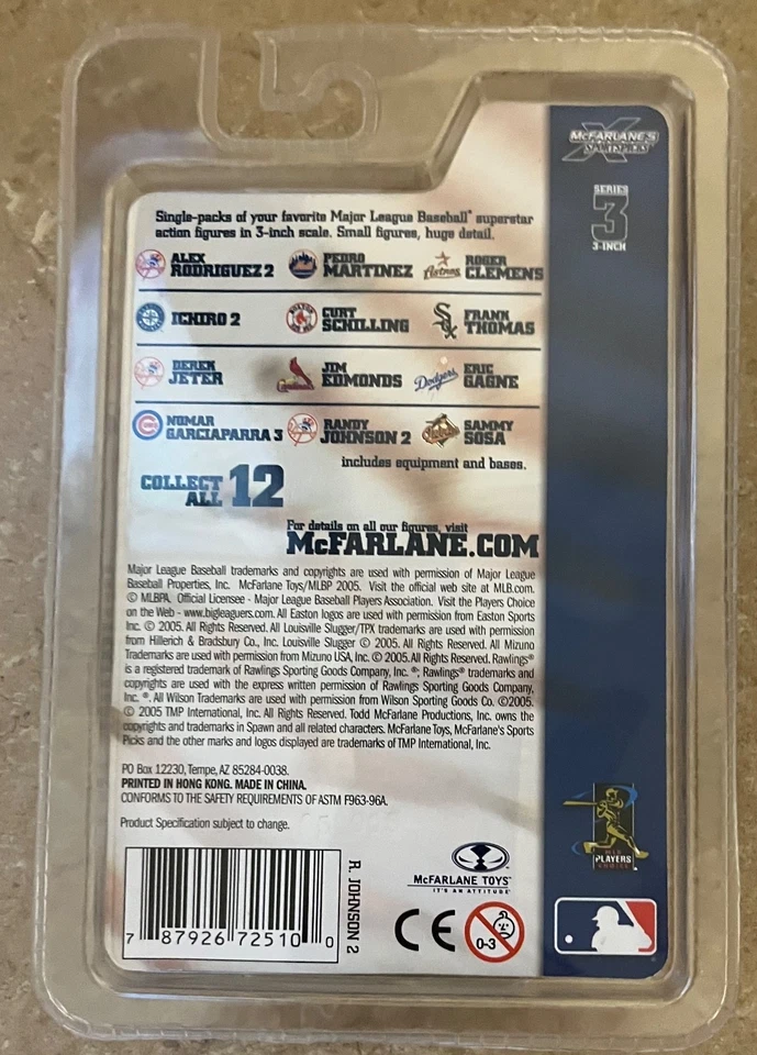Figura de 3 pulgadas McFarlane MLB Randy Johnson New York Yankees 2005 Foto 3 de 3