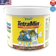 Nutritionally Balanced Tropical Flake Food Healthy Fish Growth 4.52lbs New