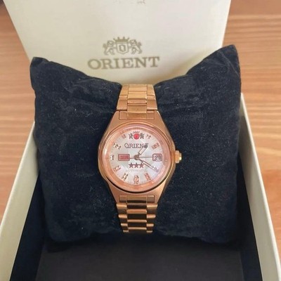 ORIENT WV2001NQ Watch Analog Automatic Star Cut Series Pink Gold Rare