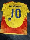Pibe Carlos Valderrama Signed Columbia Soccer Jersey Legend Beckett #2