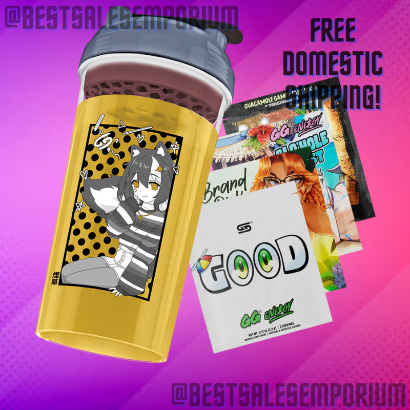 GamerSupps GG Waifu Creator Cup - Tob : pt 2 w/Sticker + Samples - PRESALE!