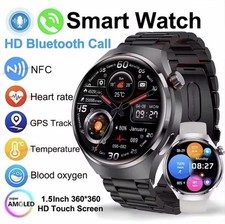 Montre Connectée  1,5" AMOLED 360x360 Bluetooth appels NFC GPS tactile 22 mm