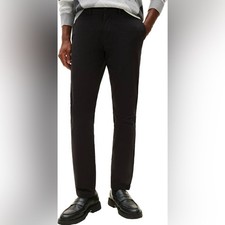 Tommy Hilfiger Men  s Black Dress Pants 33x32 Stretch Slim Straight Trousers