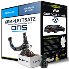 Für VW Golf VIII Kombi CG5,DB5 Anhängerkupplung abnehmbar +eSatz 7pol 20 - jetzt