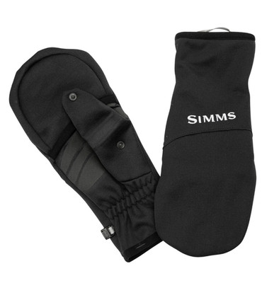 Simms Fishing Freestone Foldover Mitts Gloves - Black NEW DISCOUNTED
