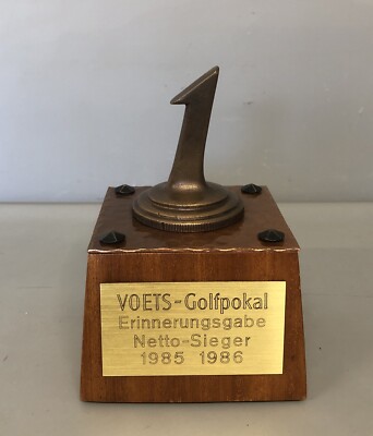 Vintage | Golf Pokal | VOETS-Golfpokal | Netto-Sieger | 1985-1985 #H10