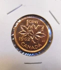 1962  Canada  Canadian Small  Cents  one cent  Penny Coin  BU Combined Shipping