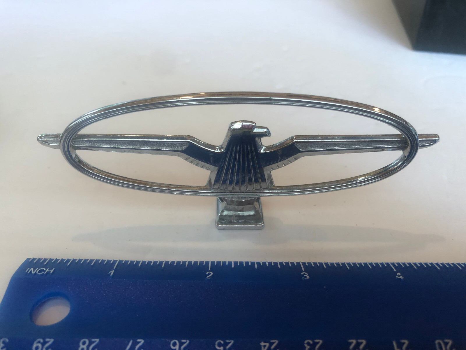 VINTAGE Ford Thunderbird Hood Ornament Silver Color #F3 | eBay