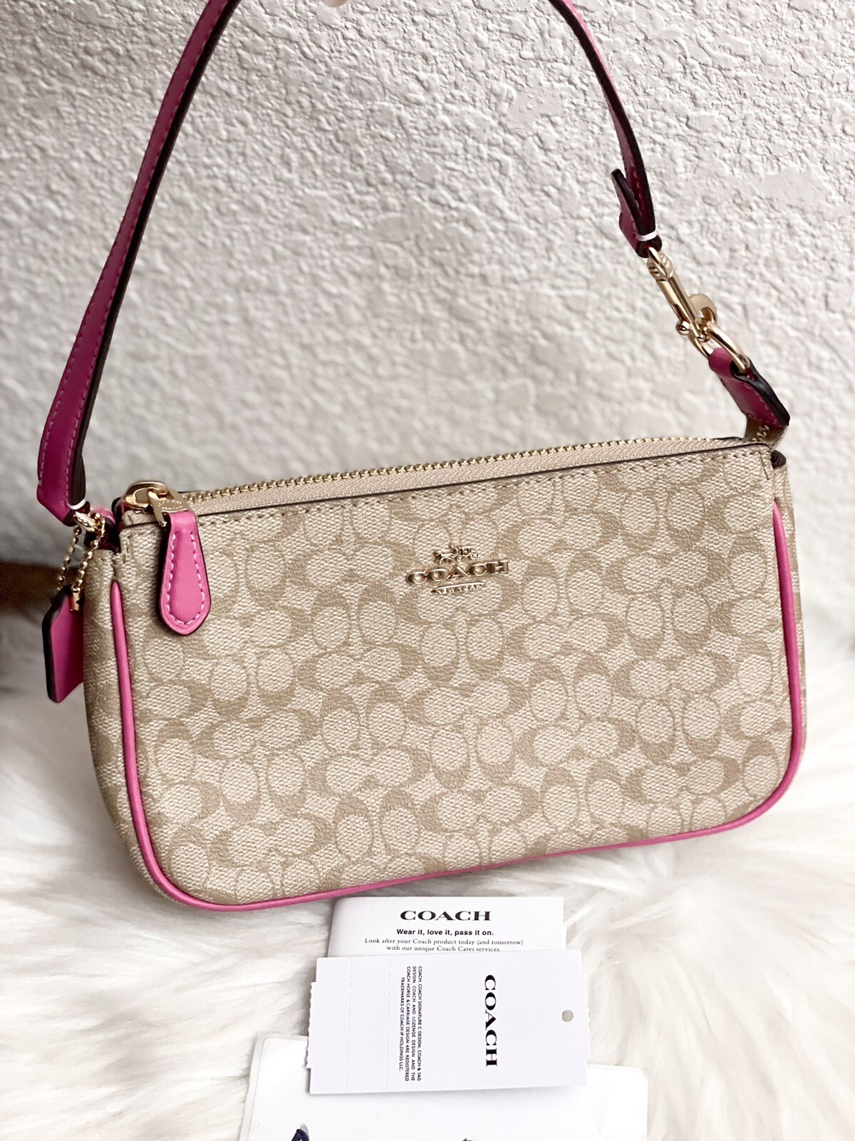 Coach CE698 Nolita 19 In Colorblock Signature Canvas IN Light