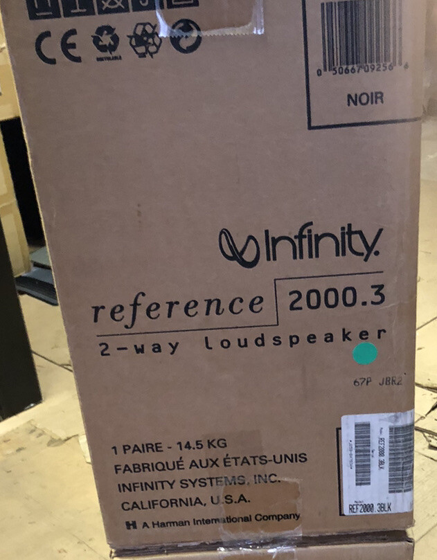 infinity reference speakers 2000.3 NIB | eBay