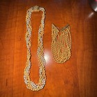 Beautiful Vintage Twisted Choker Chain Necklace and 2 Bracelets Set Rare Retro — photo 7