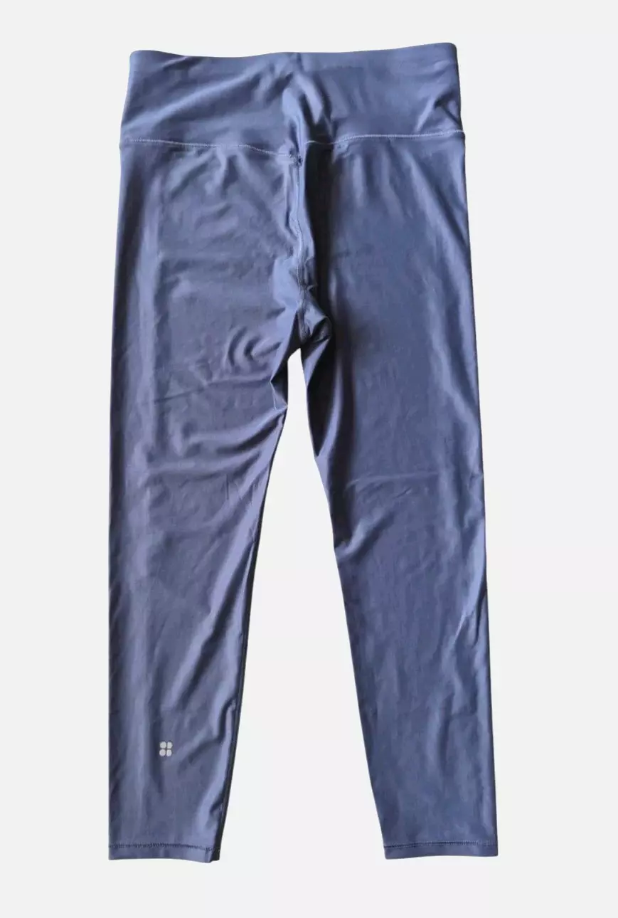 sweaty-betty 7/8 length glossy elastic waistband leggings