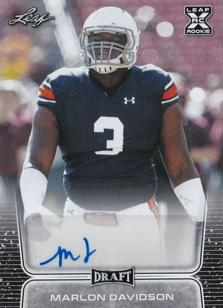 2020 Leaf Draft Marlon Davidson #BA-MD1
