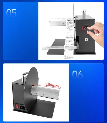 R6Pro Electric Label Rewinder 0-120RPM Adjustable Automatic Paper Roller Winder - Picture 9 of 11