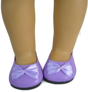 lavender color flat shoes