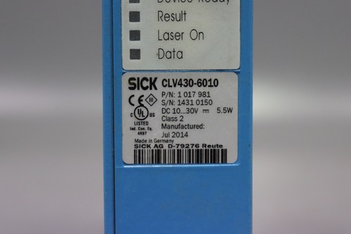 Sick CLV430-6010 1017981 Scanner de Code Barres Long Gamme Classe : 2 Usé - Picture 2 of 4