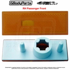 81-88 Cutlass 442 Front Fender Bumper Side Marker Light Lens AMBER Passenger RH