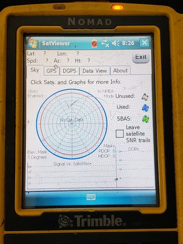 Trimble Nomad 800LC With SatViewer 1.0.4.0 In Fair Condition. NO BATTERY!!! - Picture 23 of 24