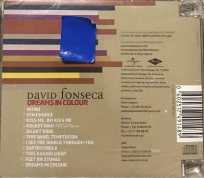 DAVID FONSECA - DREAMS IN COLOUR Cd Nuevo Precintado | eBay