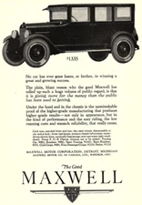 1923 MAXWELL MOTOR CORPORATION AUTOMOBILE DETROIT MI PRINT ADVERTISEMENT Z1875
