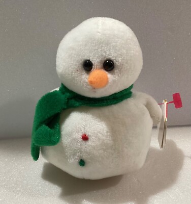 Ty 2007 LIL  SNOW the SNOWMAN HOLIDAY JINGLE BEANIE 4  -Walgreen s Exclusive NEW