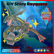 ✨ULTRA SHINY RAYQUAZA ✨ 6IV Legendary Pokemon SWORD and SHIELD +MasterBall