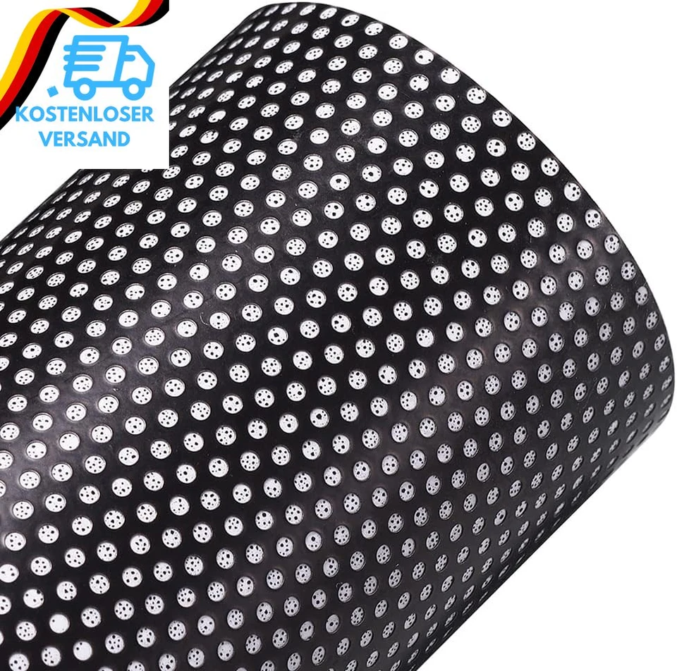 Blueshyhall Auto Scheibenfolie Perforiert Schwarz, Auto Fenster Sichtschutz Verd