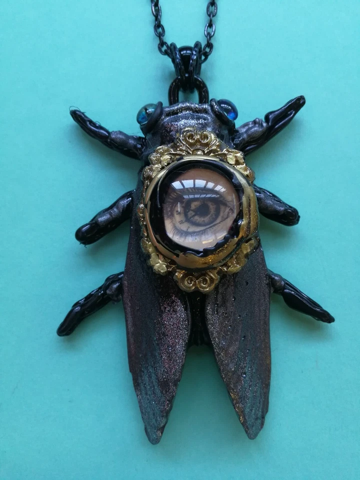 护身符护身符吊坠魔法邪恶眼飞珠宝昆虫珠宝首饰 — 第 2/4 张图片