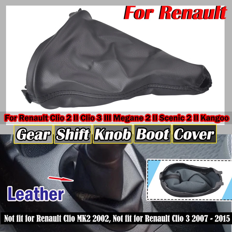 Cubierta de maletero de cambio de marchas negra para coche Renault Dacia Sandero 2009 2010 2011-2012 Foto 2 de 4