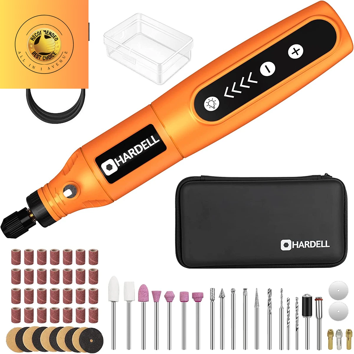 HARDELL Mini Cordless Rotary Tool 5 Speed and USB Charging Rotary
