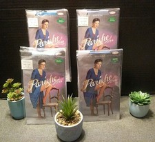 4pr Vtg 80's Parishe Panty Stockings  Royal Blue,Grey Blue,Powder Blue,Blue Bell