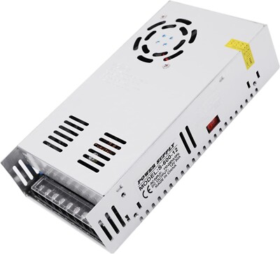 Efficient Switching Power Supply 12V 50A 600W - Adjustable AC 110V/220V Input