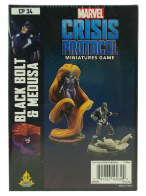 Marvel Crisis Protocol Black Bolt & Medusa Character Pack Miniatures Game Figure