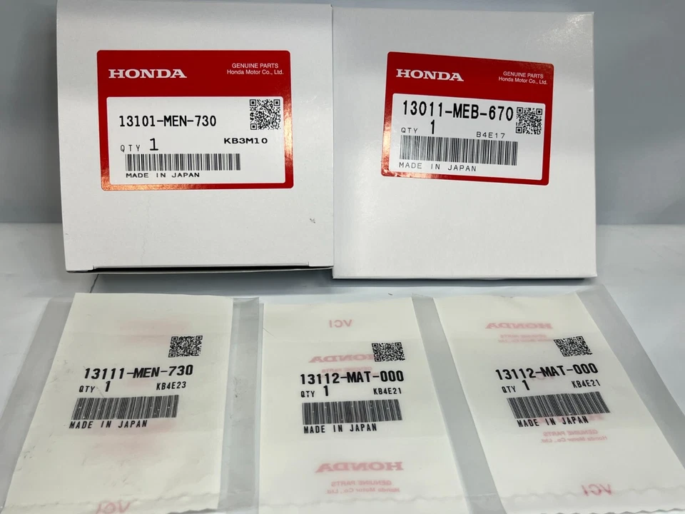 KIT DE PISTÓN HONDA NUEVO GENUINO OEM TAMAÑO STD 2004-2013 CRF450X 13101-MEN-730 Foto 3 de 3