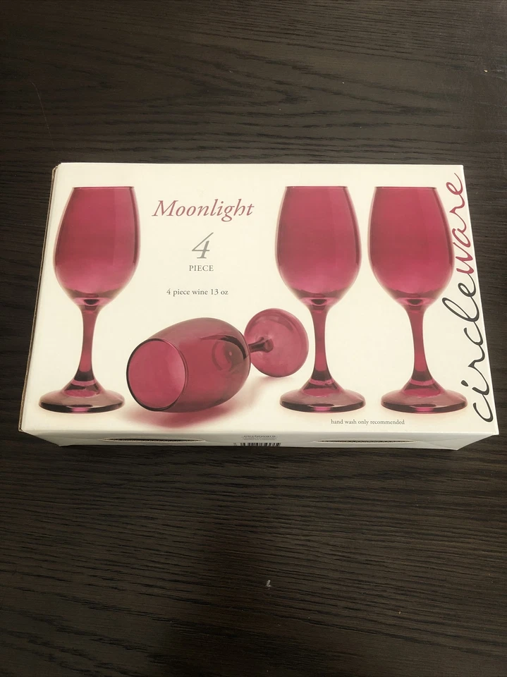 Circleware luar 4 peças vinho 20 oz feito na Colômbia azul ou vermelho decoração moderna - Imagem 2 de 4