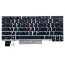 For Lenovo L13 Gen1 L13 Yoga Gen 1 Laptop US English Keyboard Silver 01YP880