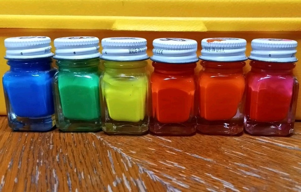 Testors NEON model paint set enamel NEW no box eBay