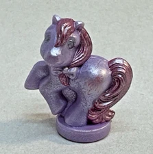 My Little Pony G1 Petite Ponies Purple Pretty Pearly Umbrella Cutie Mark