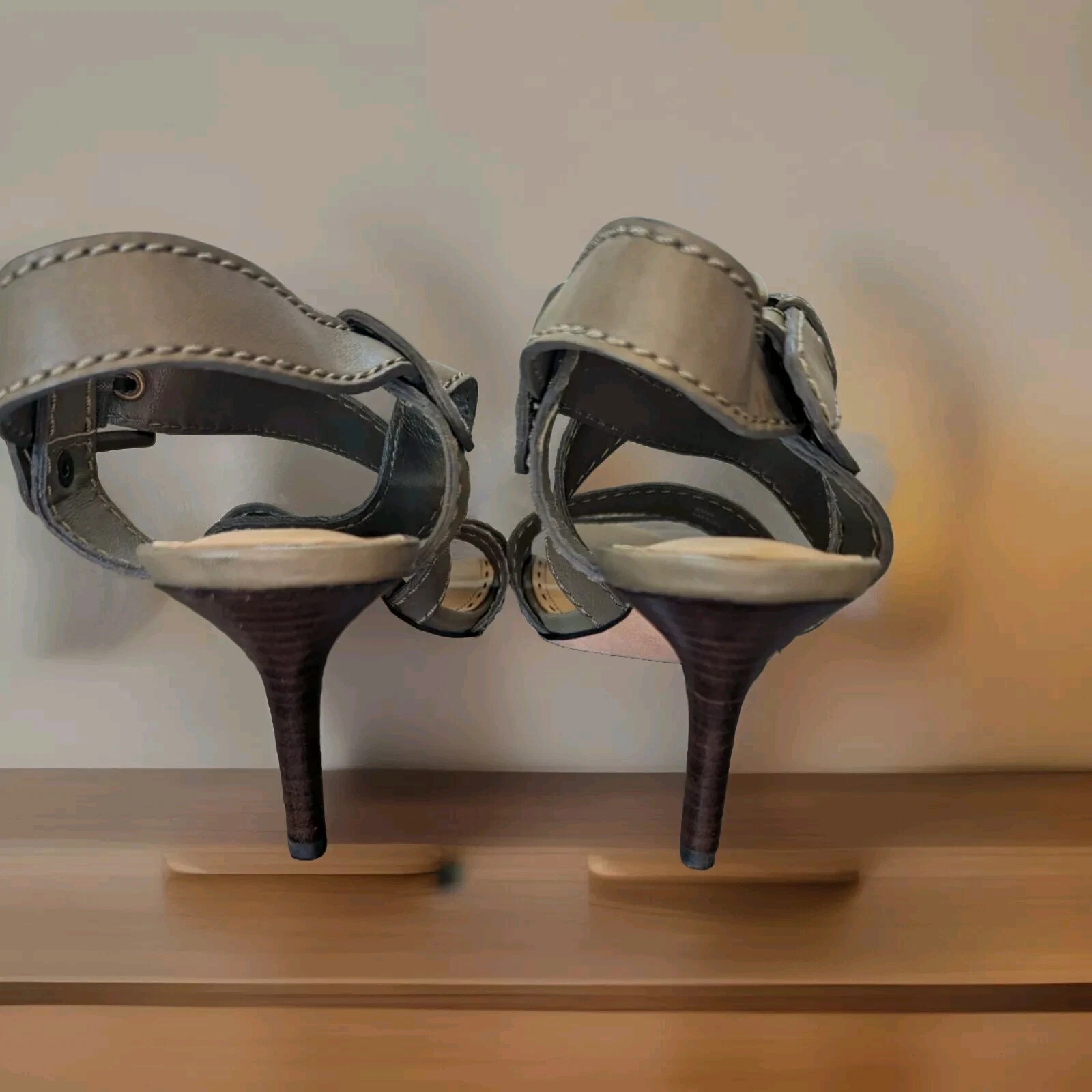 Scarpe con tacco Coach Rapture punta aperta slingback misura 8 5