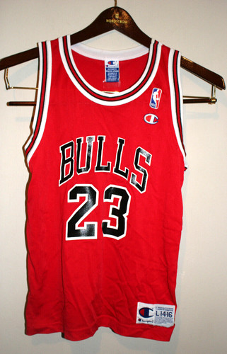 VTG 90' Y2K Boys Kids CHAMPION Chicago Bulls Michael Jordan 23 Basketball Jersey