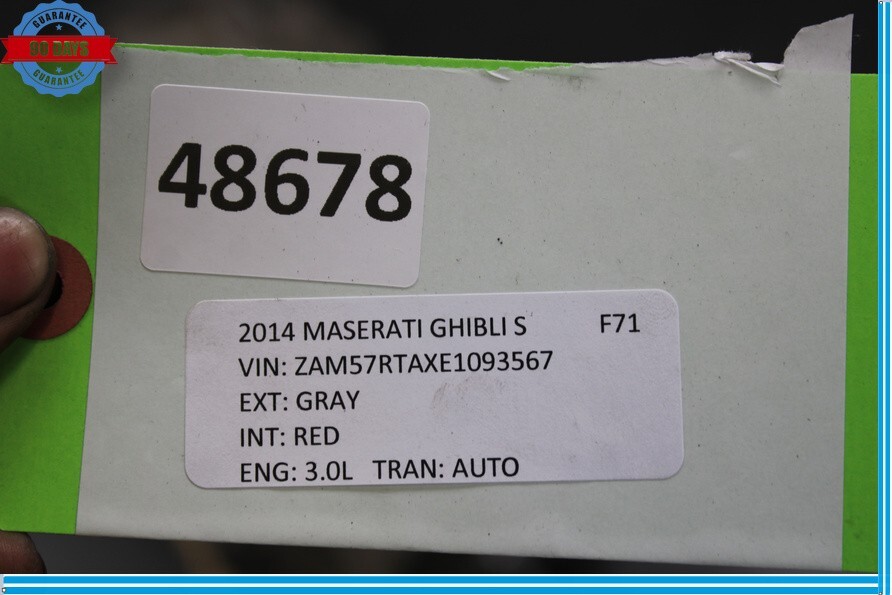 14-17 Maserati Ghibli S 8G Auto Trans Automatic Transmission Assembly Oem
