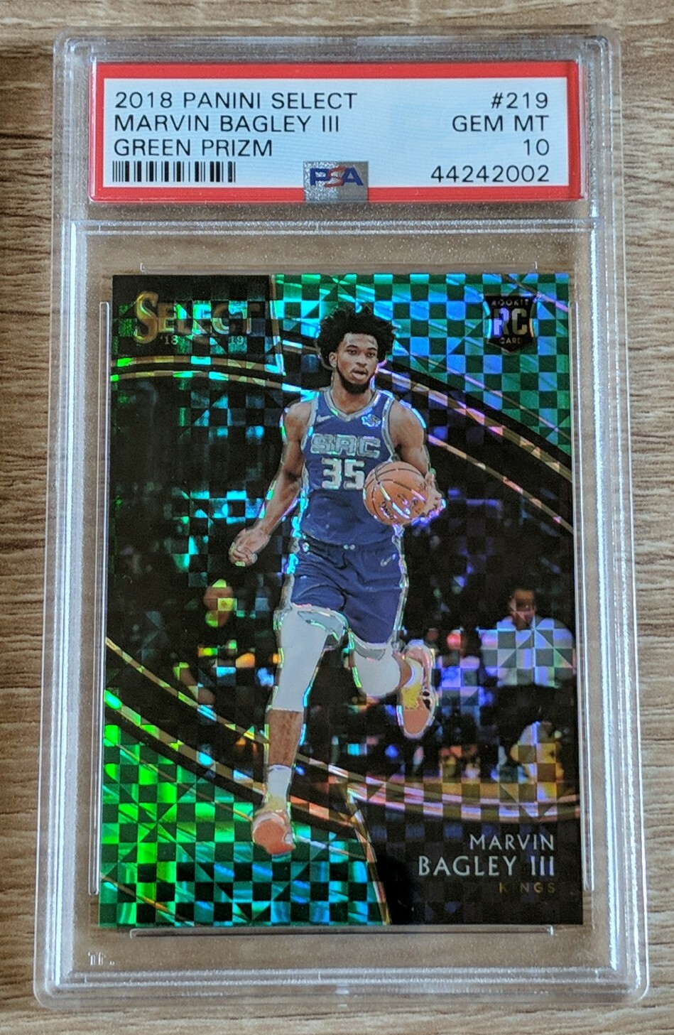 2018 PANINI SELECT #219 GREEN MARVIN BAGLEY III ROOKIE RC /5 PSA 10