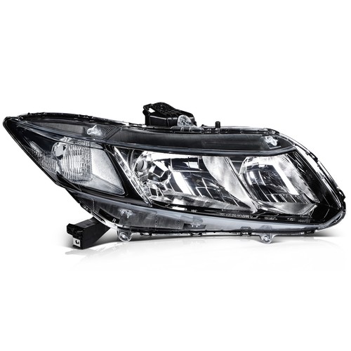 Pair Headlight Assembly For 2012 2013 2014 2015 Honda Civic 4Dr Sedan/2Dr Coupe - Picture 4 of 11