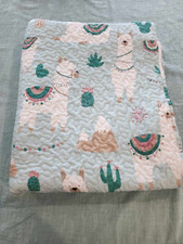 Llama Cactus 3-Piece Reversible Quilt Set Full