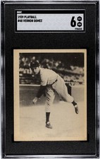 1939 Play Ball #48 Lefty Gomez New York Yankees Graded SGC 6 EX/NM BEAUTIFUL