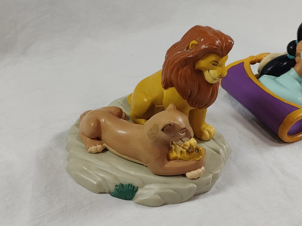 Disney Aladdin Jasmine Lion King PVC Figure Lot Applause Vintage Baby Simba 5" - Image 4 of 4